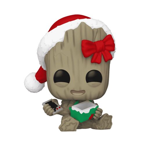 FUNKO POP! MARVEL HOLIDAY – GROOT CON REGALO