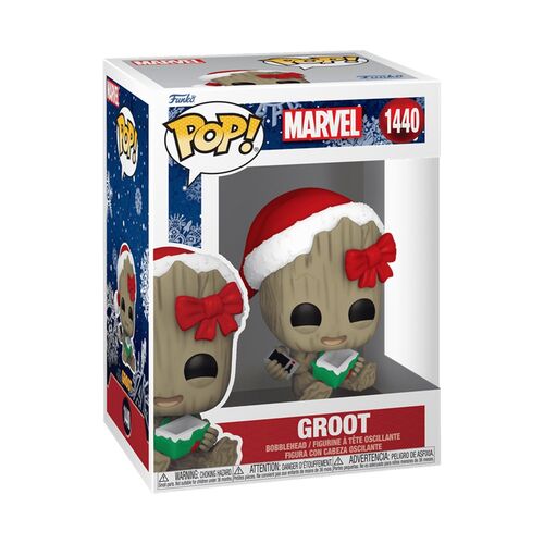 FUNKO POP! MARVEL HOLIDAY – GROOT CON REGALO