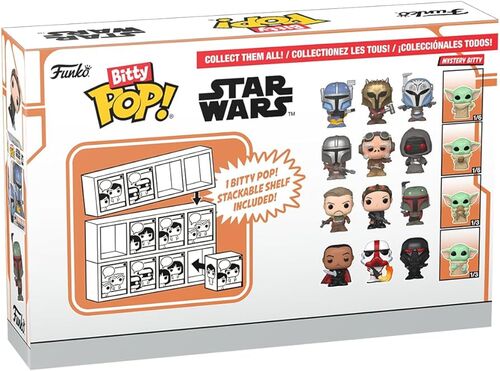 FUNKO BITTY POP! STAR WARS: THE MANDALORIAN ? MOFF GIDEON, INCINERATOR STORM TROOPER, DARK TROOPER Y ¿?