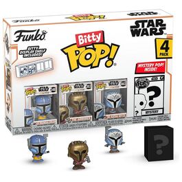 FUNKO BITTY POP! STAR WARS: THE MANDALORIAN – MANDALORIANO PESADO, LA HERRERA, BO-KATAN KRYZE Y ¿?