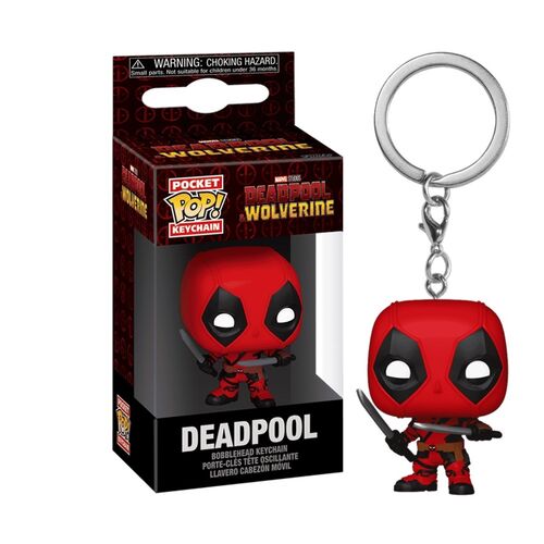 FUNKO POCKET POP! LLAVERO: DEADPOOL - DEADPOOL CON ESPADAS