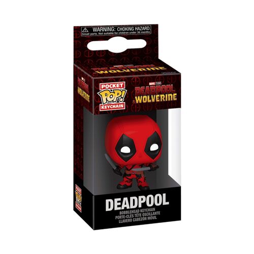 FUNKO POCKET POP! LLAVERO: DEADPOOL - DEADPOOL CON ESPADAS