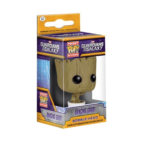 FUNKO POCKET POP! LLAVERO: LOS GUARDIANES DE LA GALAXIA - GROOT BAILANDO