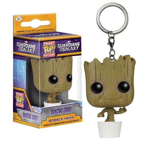 FUNKO POCKET POP! LLAVERO: LOS GUARDIANES DE LA GALAXIA - GROOT BAILANDO