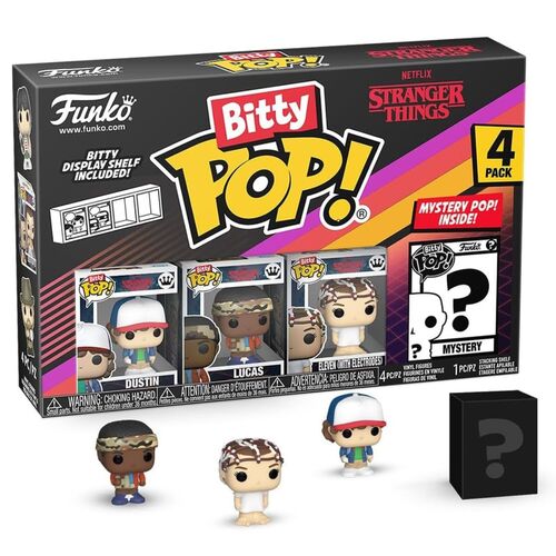 FUNKO BITTY POP! STRANGER THINGS - LUCAS, DUSTIN, ONCE Y ¿?