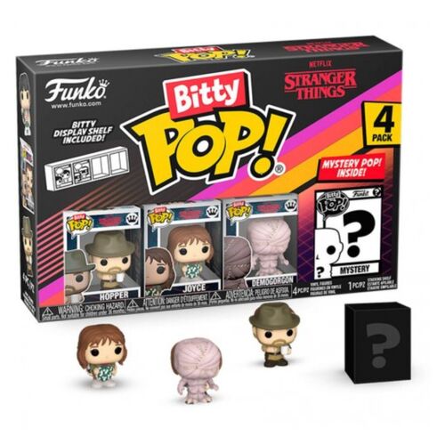 FUNKO BITTY POP! STRANGER THINGS - HOPPER, JOYCE, DEMOGORGON Y ¿?