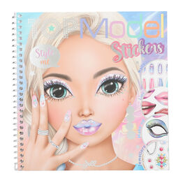 TOP MODEL CUADERNO DE PEGATINAS DRESS ME UP MAQUILLAJE Y UÑAS