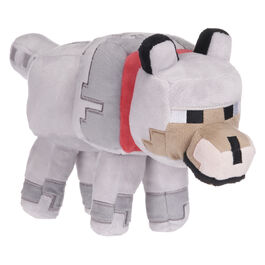PELUCHE MINECRAFT: ANIMALES - LOBO 30 CM