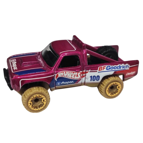HOT WHEELS - BAJA BLAZERS - '87 DODGE D100 (181/250) - DARK PINK