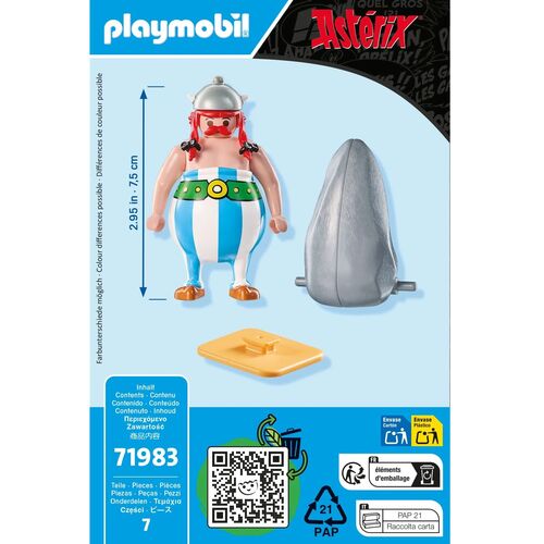 PLAYMOBIL ASTÉRIX - OBÉLIX CON MENHIR