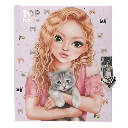 TOP MODEL DIARIO GATITO KITTY CON CANDADO