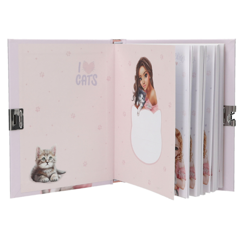 TOP MODEL DIARIO GATITO KITTY CON CANDADO