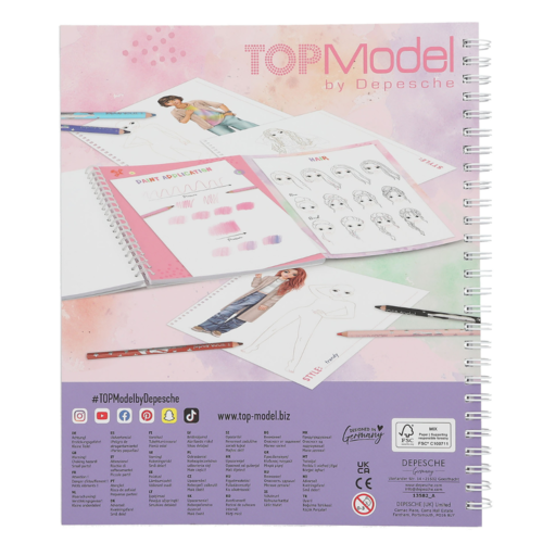 TOP MODEL - CUADERNO PARA COLOREAR