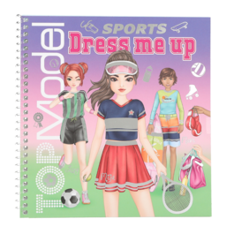 TOP MODEL CUADERNO DE PEGATINAS DRESS ME SPORTS