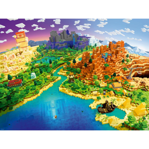 RAVENSBURGER PUZLE MUNDO DE MINECRAFT 1500 PIEZAS