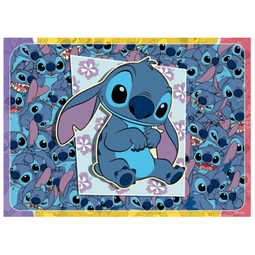 RAVENSBURGER PUZLE DISNEY STITCH BUMPER PACK 4 X 100 PIEZAS