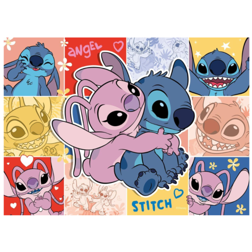 RAVENSBURGER PUZLE DISNEY STITCH BUMPER PACK 4 X 100 PIEZAS
