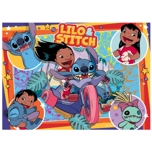 RAVENSBURGER PUZLE DISNEY STITCH BUMPER PACK 4 X 100 PIEZAS