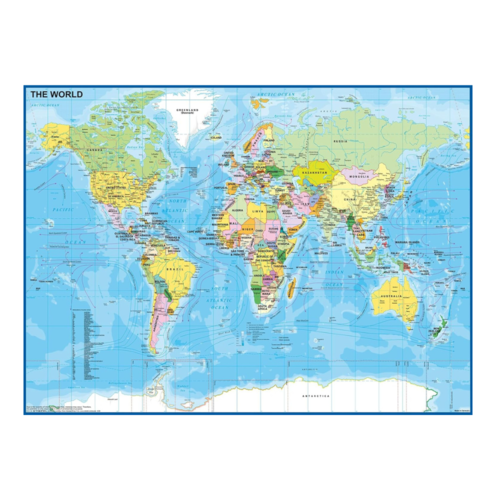RAVENSBURGER PUZLE MAPA DEL MUNDO 200 PIEZAS XXL
