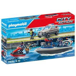 PLAYMOBIL - PERSECUCIÓN POLICIAL EN EL AGUA