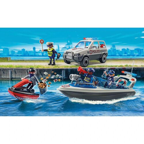 PLAYMOBIL - PERSECUCIÓN POLICIAL EN EL AGUA