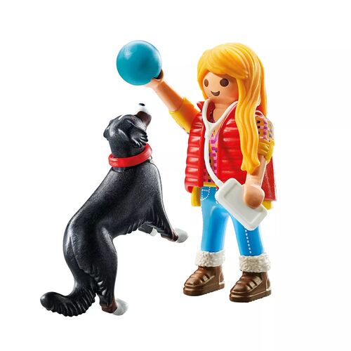 PLAYMOBIL - MUJER CON PERRO DE MONTAÑA
