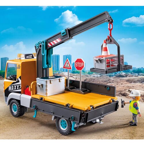 PLAYMOBIL - CAMIÓN DE CONSTRUCCIÓN CON GRÚA