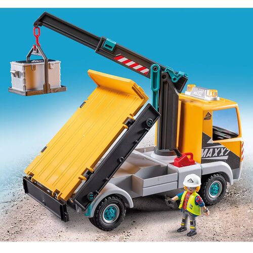 PLAYMOBIL - CAMIÓN DE CONSTRUCCIÓN CON GRÚA