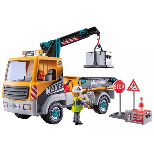 PLAYMOBIL - CAMIÓN DE CONSTRUCCIÓN CON GRÚA
