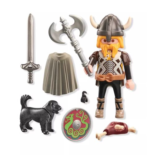 PLAYMOBIL - VIKINGO CON PERRO GUARDIÁN