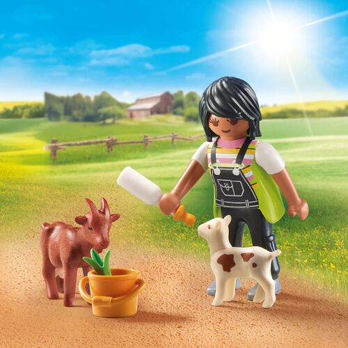PLAYMOBIL - MUJER CON CABRAS