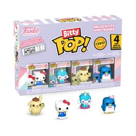 FUNKO BITTY POP! SANRIO: HELLO KITTY - HELLO KITTY (CLÁSICA), CINNAMOROLL, POMPOMPURIN, TUXEDOSAM