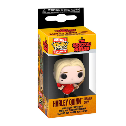 FUNKO POCKET POP! LLAVERO EL ESCUADRÓN SUICIDA - HARLEY QUINN (VESTIDO ROTO)