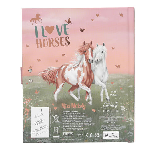 TOP MODEL - DIARIO CABALLOS CON CÓDIGO SECRETO MISS MELODY