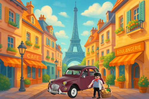 PLAYMOBIL CITROËN 2CV GRANATE EXCLUSIVO