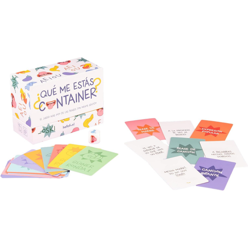 HELLO FUN - JUEGO DE MESA ¿QUÉ ME ESTÁS CONTAINER?