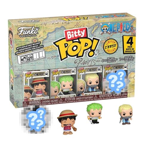 FUNKO BITTY POP! ONE PIECE - LUFFY (PACK 4)
