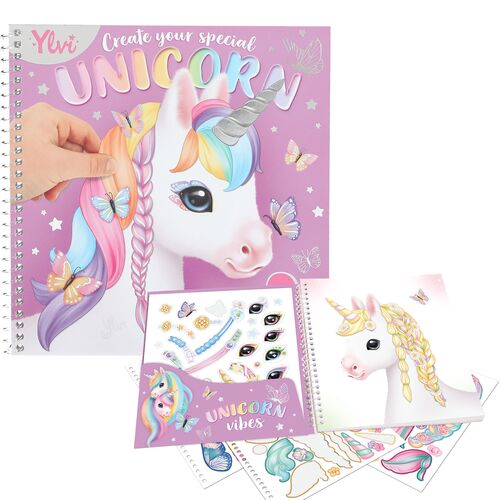 TOP MODEL CUADERNO ESPECIAL DE PEGATINAS DRESS ME UP YLVI