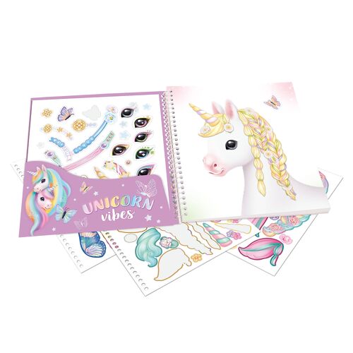 TOP MODEL CUADERNO ESPECIAL DE PEGATINAS DRESS ME UP YLVI