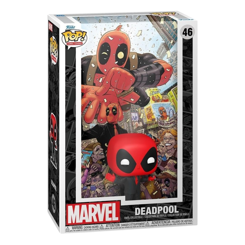 FUNKO POP! COMIC COVER MARVEL: DEADPOOL CON TRAJE NEGRO