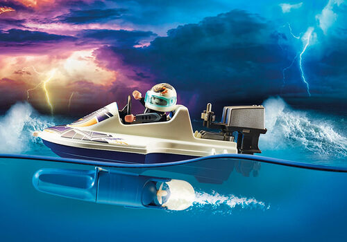 PLAYMOBIL - RESCATE MARÍTIMO: RESCATE DE BOMBEROS CON BARCO