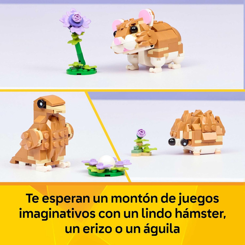 LEGO CREATOR 3EN1 - LINDO HÁMSTER CON FLOR