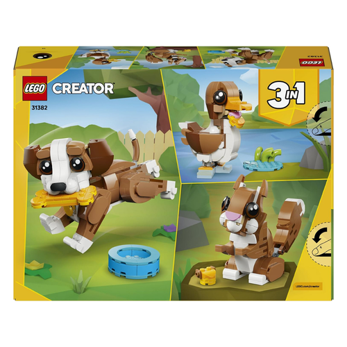 LEGO CREATOR 3EN1: SIMPÁTICOS ANIMALES - CACHORRO JUGUETÓN