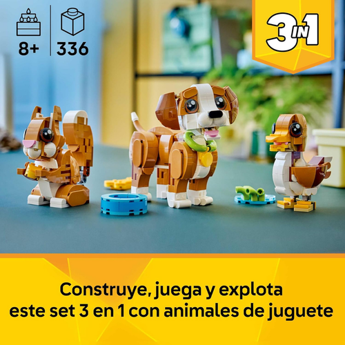 LEGO CREATOR 3EN1: SIMPÁTICOS ANIMALES - CACHORRO JUGUETÓN