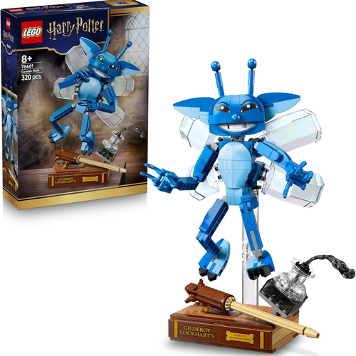 LEGO HARRY POTTER – DUENDECILLO DE CORNUALLES CON LIBRO Y VARITA DE GILDEROY LOCKHART