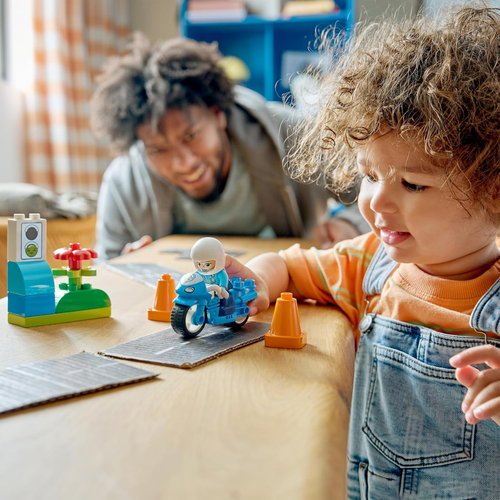 LEGO DUPLO - MOTO DE POLICÍA AZUL