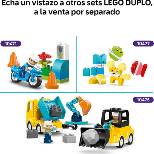 LEGO DUPLO - CAMIÓN DE BOMBEROS CON MANGUERA Y BOMBEROS