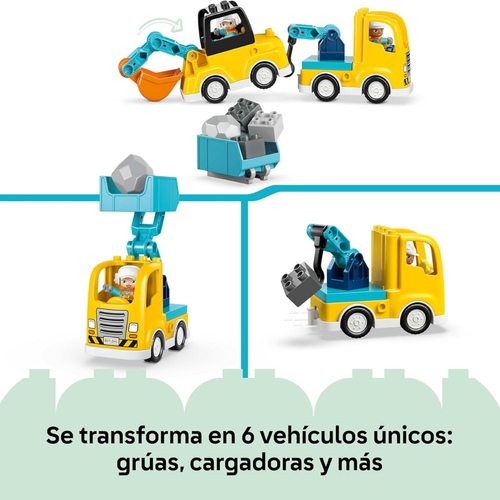 LEGO DUPLO - VEHÍCULOS DE CONSTRUCCIÓN 3 EN 1