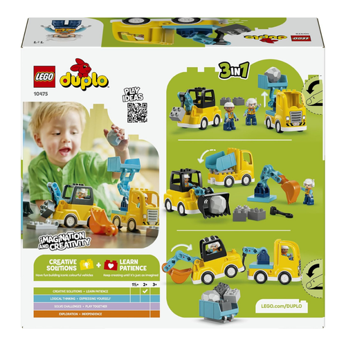 LEGO DUPLO - VEHÍCULOS DE CONSTRUCCIÓN 3 EN 1