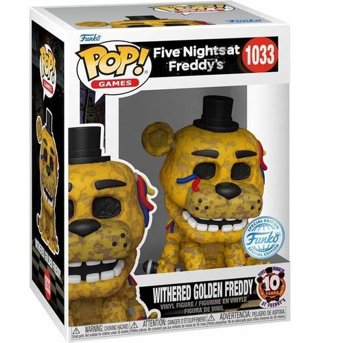 FUNKO POP! FIVE NIGHTS AT FREDDY'S - FREDDY DAÑADO DORADO
